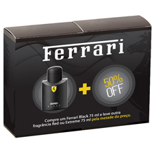 Kit Ferrari Black Masculino